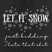Funny Adult Let It Snow Just Ding Vulgar Sarcastic Funny Gift 11oz C Handle Ceramic Mug