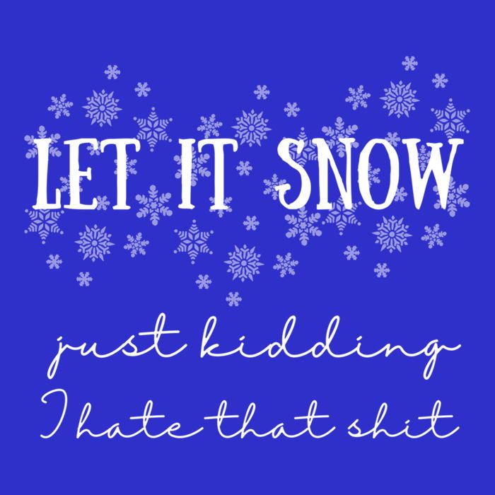 Funny Adult Let It Snow Just Ding Vulgar Sarcastic Funny Gift 16 in Basic Backpack