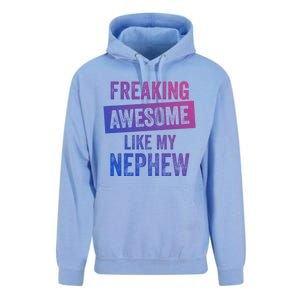 Freaking Awesome Like My Nephew For Aunt Auntie Or Uncle Gift Unisex Surf Hoodie