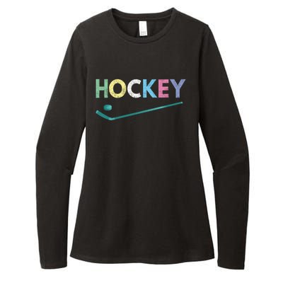 Funny And Love Ice Hockey Gift Cute Gift Womens CVC Long Sleeve Shirt