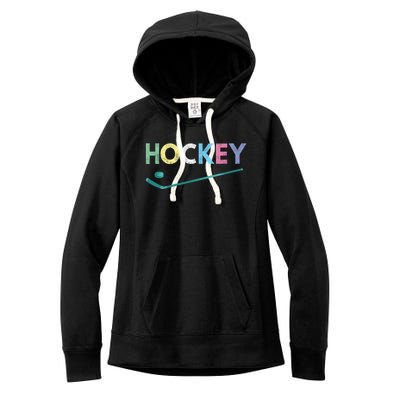 Funny And Love Ice Hockey Gift Cute Gift Women's Fleece Hoodie