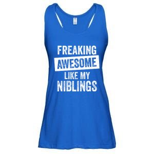 Freaking Awesome Like My Niblings For Aunt Auntie Or Uncle Great Gift Ladies Essential Flowy Tank