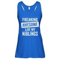 Freaking Awesome Like My Niblings For Aunt Auntie Or Uncle Great Gift Ladies Essential Flowy Tank