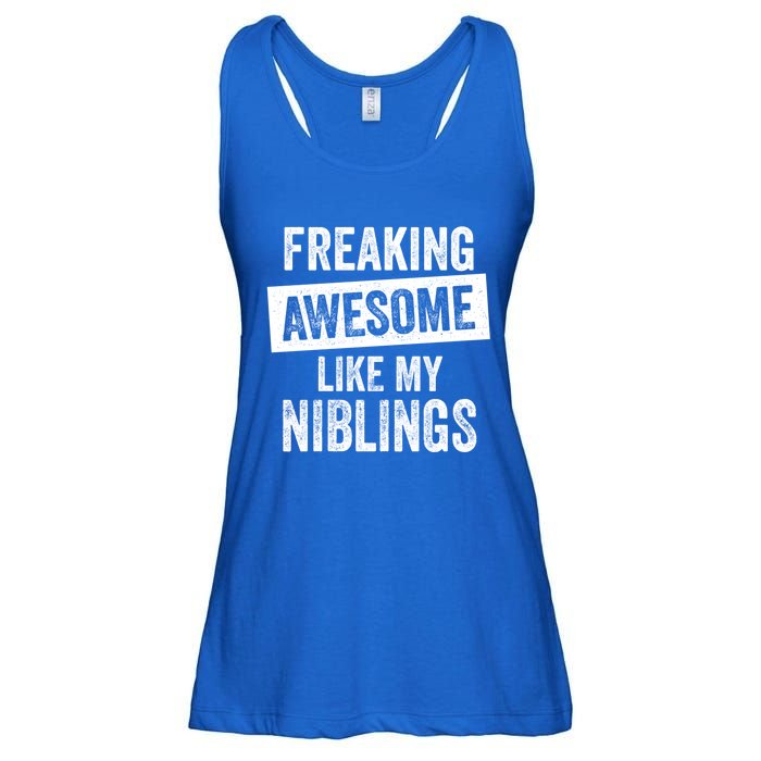 Freaking Awesome Like My Niblings For Aunt Auntie Or Uncle Great Gift Ladies Essential Flowy Tank