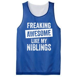 Freaking Awesome Like My Niblings For Aunt Auntie Or Uncle Great Gift Mesh Reversible Basketball Jersey Tank