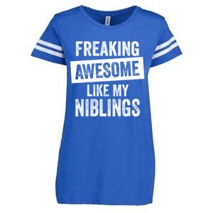 Freaking Awesome Like My Niblings For Aunt Auntie Or Uncle Great Gift Enza Ladies Jersey Football T-Shirt