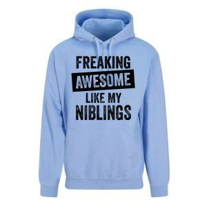 Freaking Awesome Like My Niblings For Aunt Auntie Or Uncle Great Gift Unisex Surf Hoodie