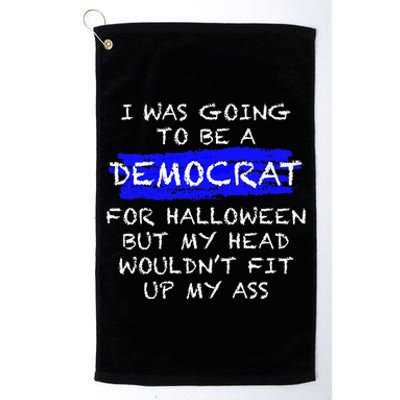 Funny Anti Liberal Adult Halloween Costume Platinum Collection Golf Towel