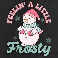 Feelin A Little Frosty Cute Snowman Holiday Adult Drive Performance Visor