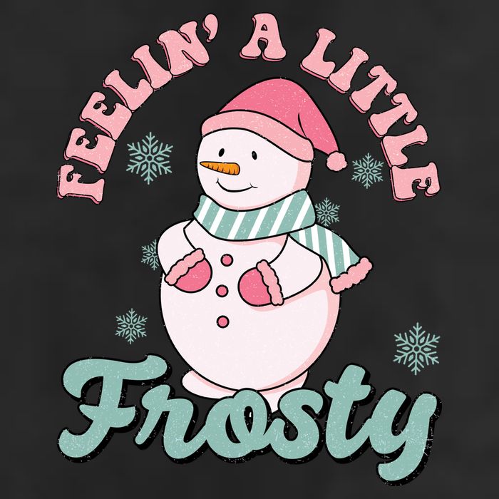 Feelin A Little Frosty Cute Snowman Holiday Adult Drive Performance Visor