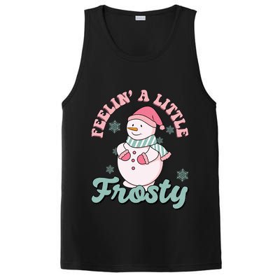 Feelin A Little Frosty Cute Snowman Holiday PosiCharge Competitor Tank