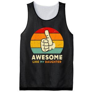 Funny Awesome Like My Daughter Funny Fathers Day Dad Mesh Reversible Basketball Jersey Tank