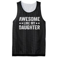 Funny Awesome Like My Daughter Fathers Day Mesh Reversible Basketball Jersey Tank