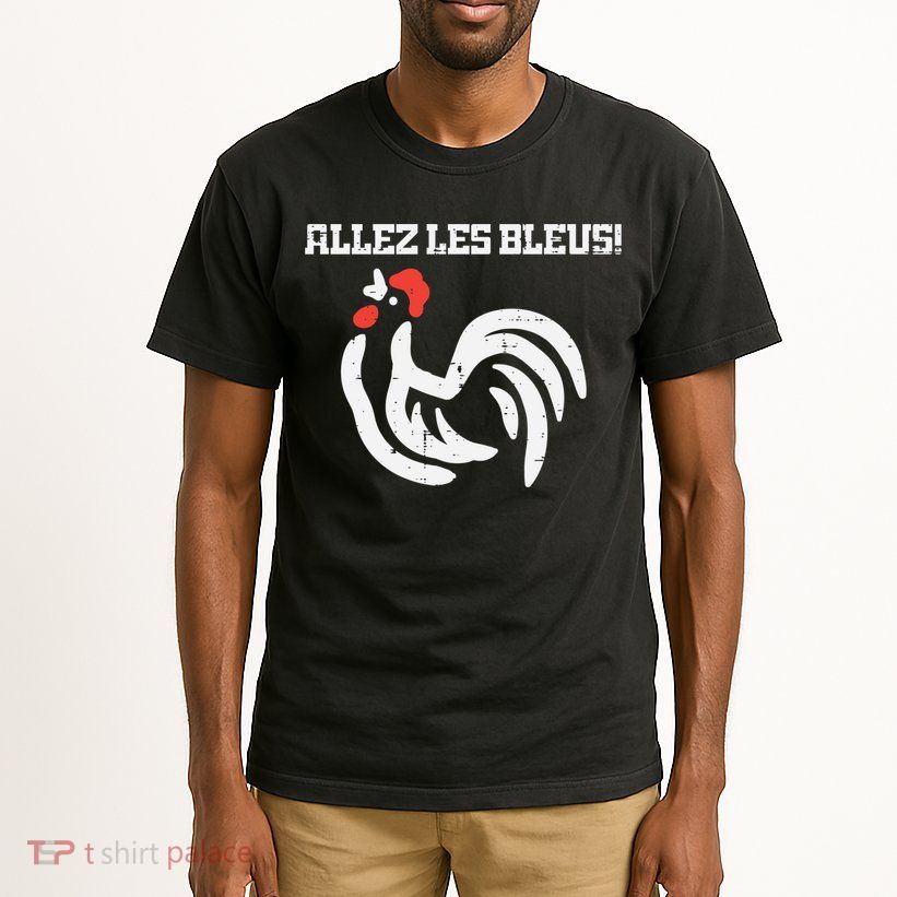 France Allez Les Bleus French Rooster Soccer    Long Sleeve Tall T-Shirt