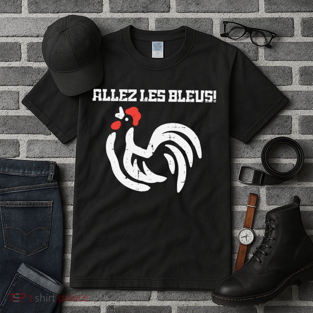 France Allez Les Bleus French Rooster Soccer    Long Sleeve Tall T-Shirt