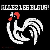 France Allez Les Bleus French Rooster Soccer    Long Sleeve Poster