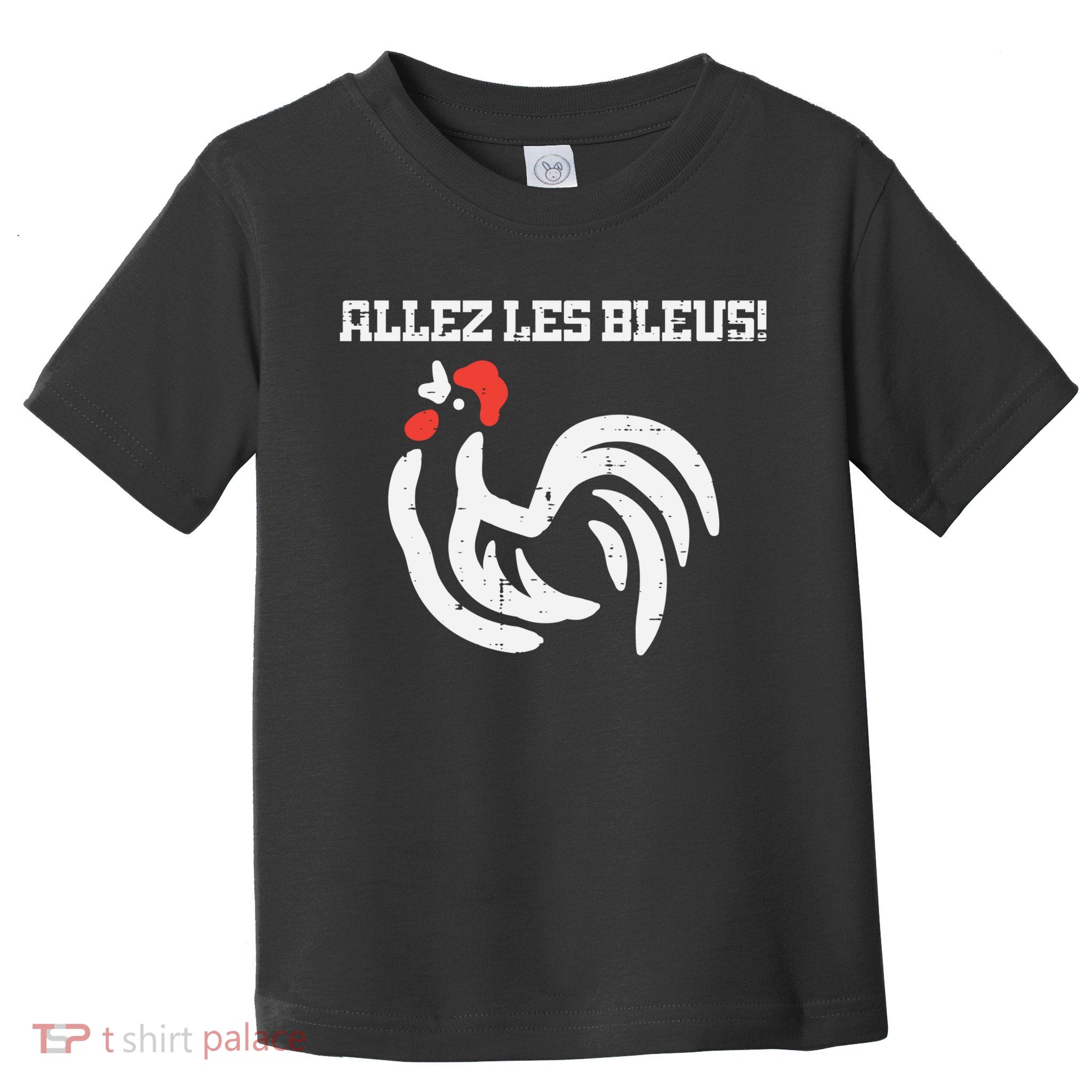 France Allez Les Bleus French Rooster Soccer    Long Sleeve Toddler T-Shirt