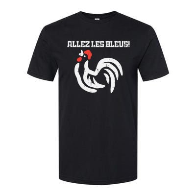 France Allez Les Bleus French Rooster Soccer    Long Sleeve Softstyle® CVC T-Shirt