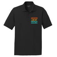 Funny Awesome Like My Daughter Funny FatherS Day Gift PosiCharge RacerMesh Polo