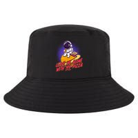 Funny Astronaut Leave Me Alone With My Pizza Cool Comfort Performance Bucket Hat
