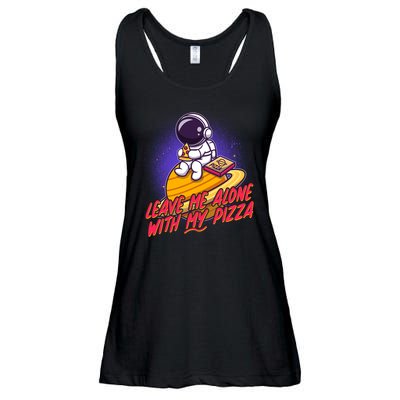 Funny Astronaut Leave Me Alone With My Pizza Ladies Essential Flowy Tank