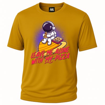 Funny Astronaut Leave Me Alone With My Pizza Performance Shirt