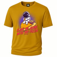 Funny Astronaut Leave Me Alone With My Pizza Performance Shirt