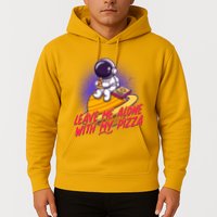 Funny Astronaut Leave Me Alone With My Pizza Hoodie