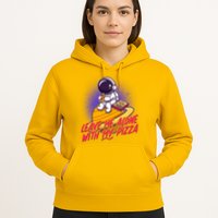Funny Astronaut Leave Me Alone With My Pizza Hoodie