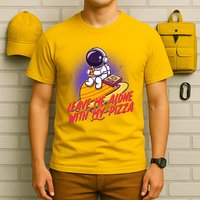 Funny Astronaut Leave Me Alone With My Pizza T-Shirt
