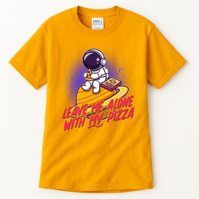 Funny Astronaut Leave Me Alone With My Pizza Tall T-Shirt