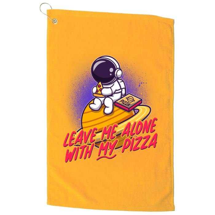 Funny Astronaut Leave Me Alone With My Pizza Golf Towel