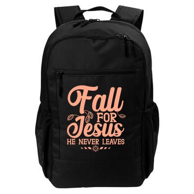 Fall For Jesus He Never Leaves Backpack