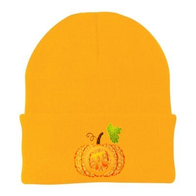 Fall Pumpkin Pi 3.14 Autumn Knit Cap Winter Beanie