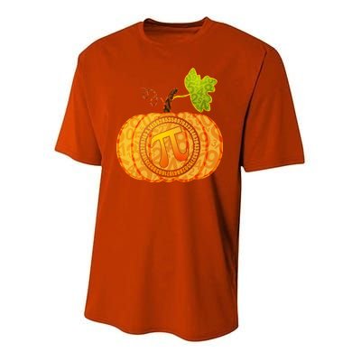 Fall Pumpkin Pi 3.14 Autumn Youth Performance Sprint T-Shirt