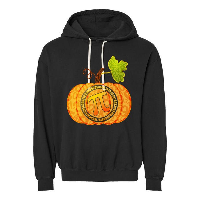 Fall Pumpkin Pi 3.14 Autumn Garment-Dyed Fleece Hoodie