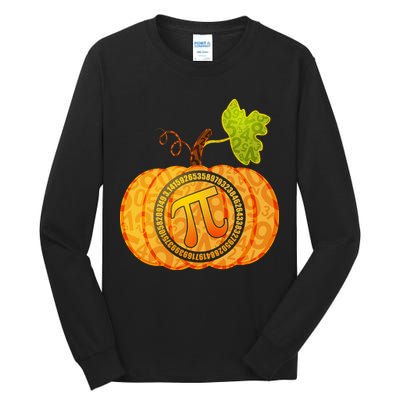 Fall Pumpkin Pi 3.14 Autumn Tall Long Sleeve T-Shirt