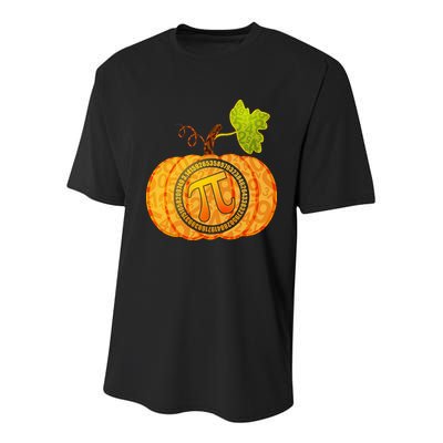 Fall Pumpkin Pi 3.14 Autumn Youth Performance Sprint T-Shirt