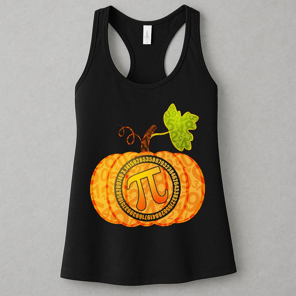 Fall Pumpkin Pi 3.14 Autumn Womens Tank Top