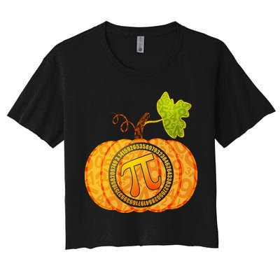 Fall Pumpkin Pi 3.14 Autumn Crop Top