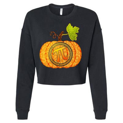 Fall Pumpkin Pi 3.14 Autumn Cropped Pullover Crew