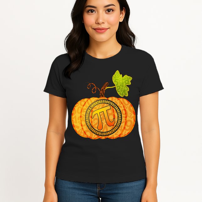 Fall Pumpkin Pi 3.14 Autumn Womens T-Shirt