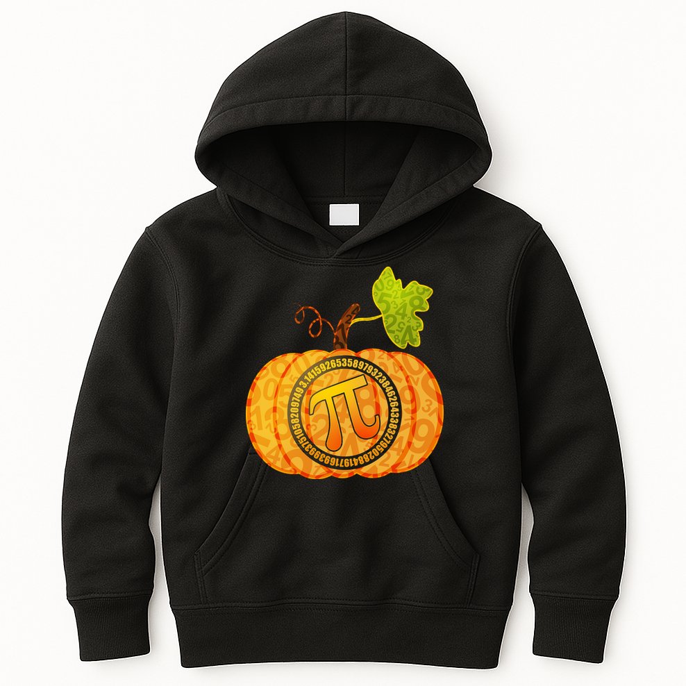 Fall Pumpkin Pi 3.14 Autumn Kids Hoodie