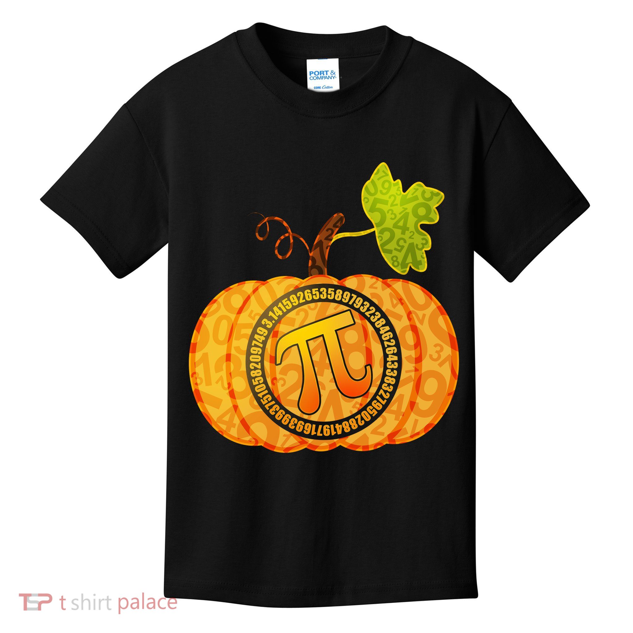 Fall Pumpkin Pi 3.14 Autumn Kids T-Shirt