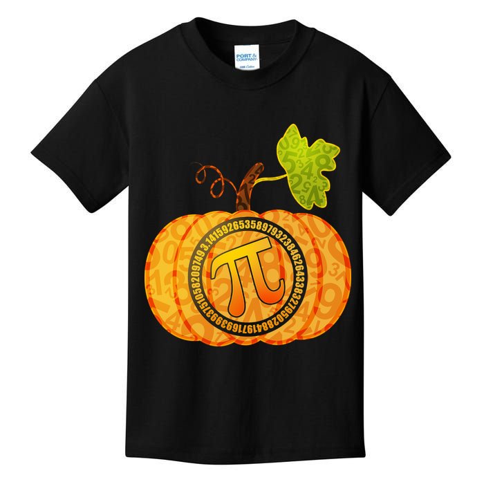 Fall Pumpkin Pi 3.14 Autumn Kids T-Shirt