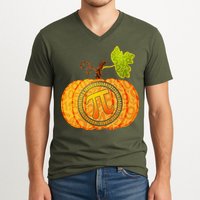 Fall Pumpkin Pi 3.14 Autumn V-Neck T-Shirt