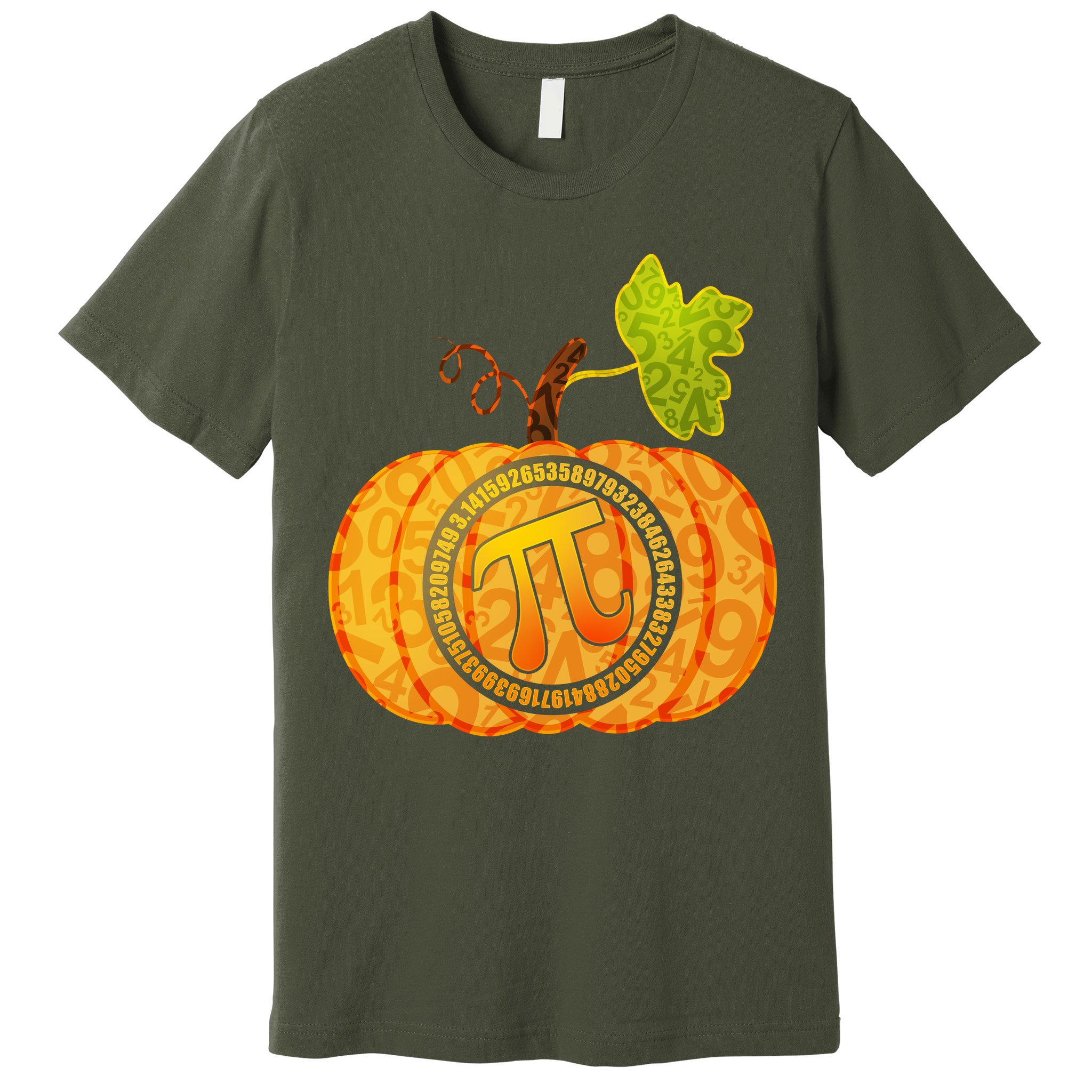 Fall Pumpkin Pi 3.14 Autumn Premium T-Shirt