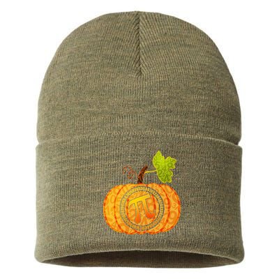 Fall Pumpkin Pi 3.14 Autumn Sustainable Knit Beanie