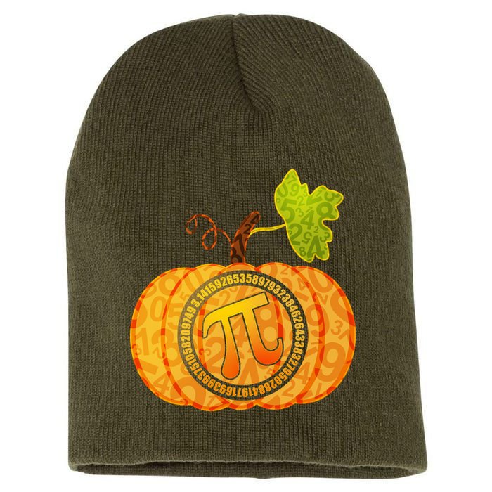 Fall Pumpkin Pi 3.14 Autumn Short Acrylic Beanie