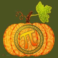 Fall Pumpkin Pi 3.14 Autumn Short Acrylic Beanie